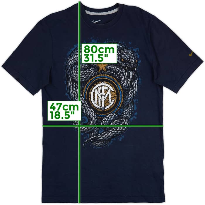 2011-12 Inter Milan Nike Graphic Tee - 7/10 - (M)
