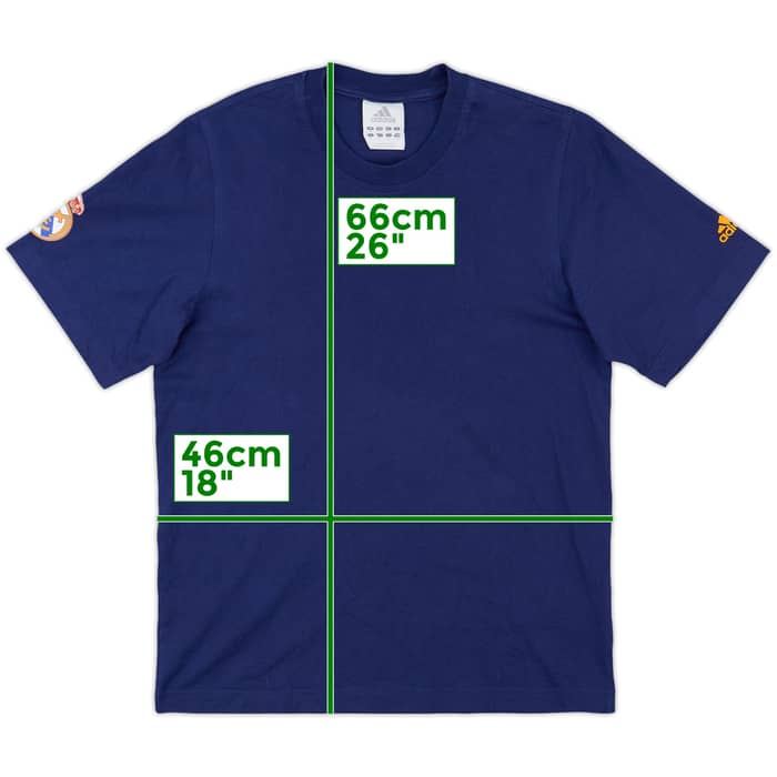 2006-07 Real Madrid adidas Cotton Tee - 7/10 - (S)