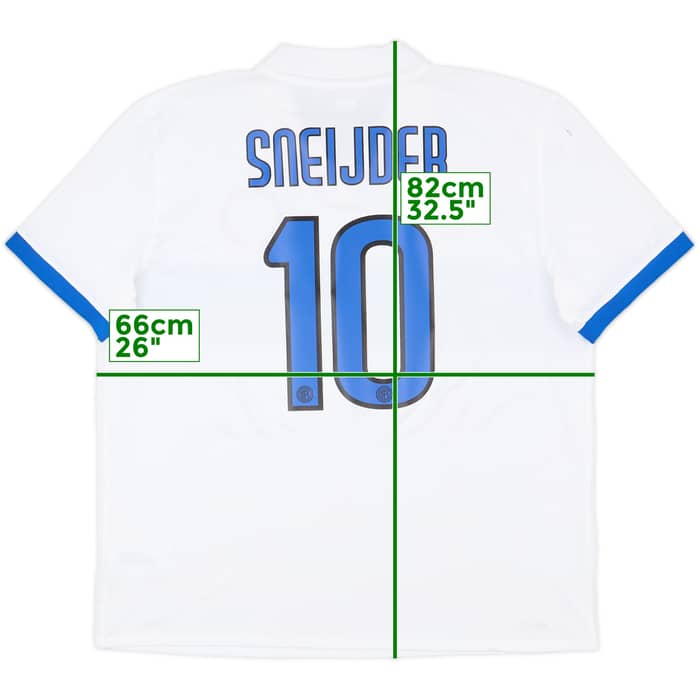 2009-10 Inter Milan Away Shirt Sneijder #10 - 9/10 - (XXL)