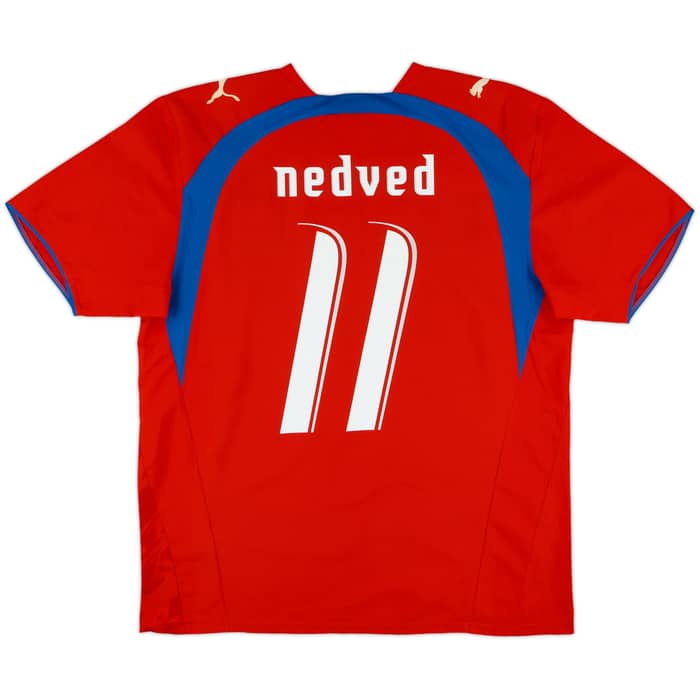 2006-08 Czech Republic Home Shirt Nedved #11 - 8/10 - (XL)