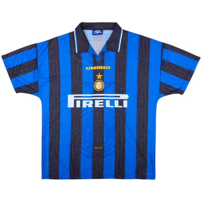 1996-97 Inter Milan Home Shirt Zanetti #4 - 10/10 - (L)
