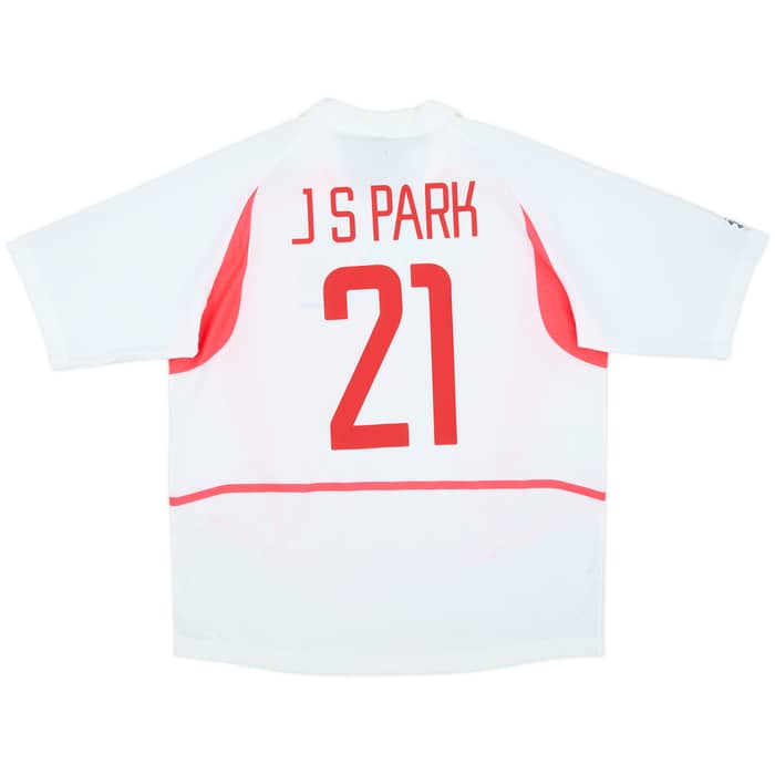 2002-03 South Korea Away Shirt J S Park #21 - 9/10 - (XL)