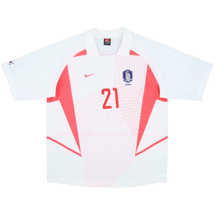 2002-03 South Korea Away Shirt J S Park #21 - 9/10 - (XL)