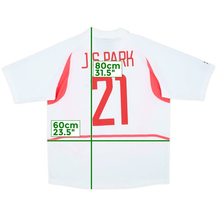 2002-03 South Korea Away Shirt J S Park #21 - 9/10 - (XL)