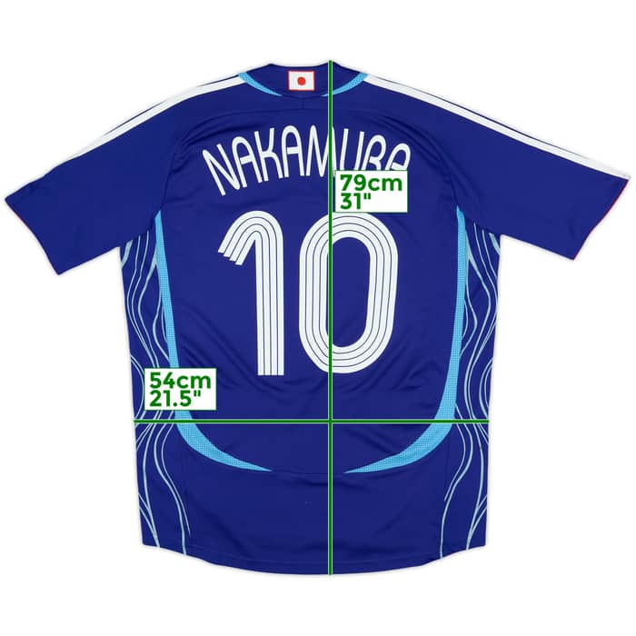 2006-08 Japan Home Shirt Nakamura #10 - 8/10 - (M)
