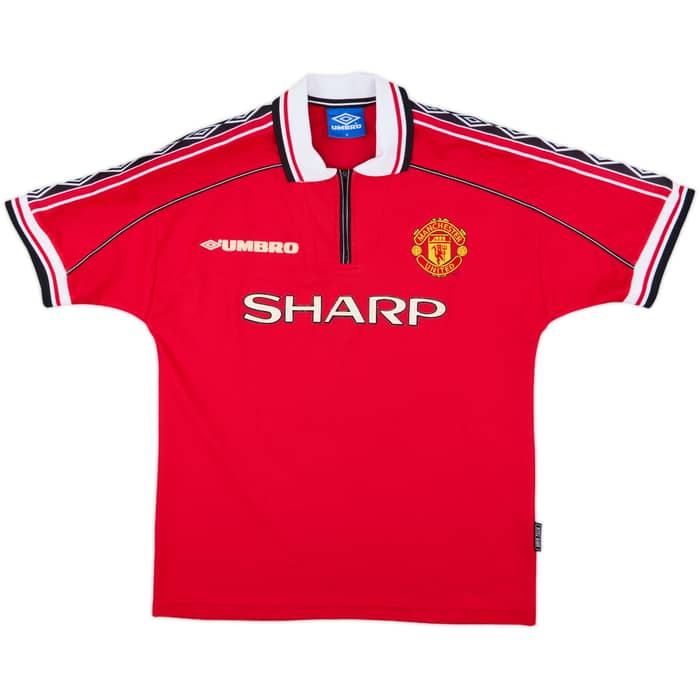 1998-00 Manchester United Home Shirt Yorke #19 - 8/10 - (M)