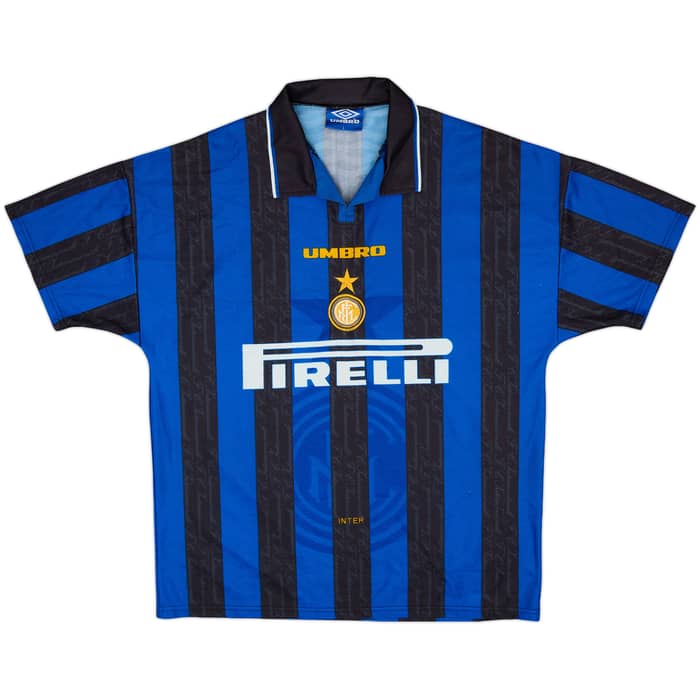 1996-97 Inter Milan Home Shirt Zanetti #4 - 8/10 - (L)