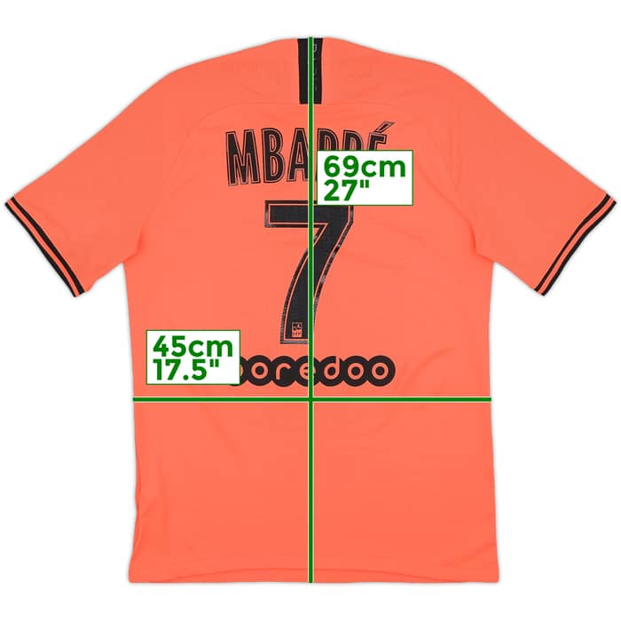 2019-20 Paris Saint-Germain Authentic Away Shirt Mbappe #7 - 10/10 - (M)