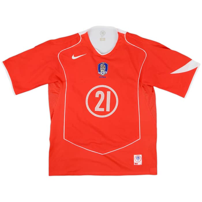 2002-03 South Korea Home Shirt J.S.Park #21 - 7/10 - (L)