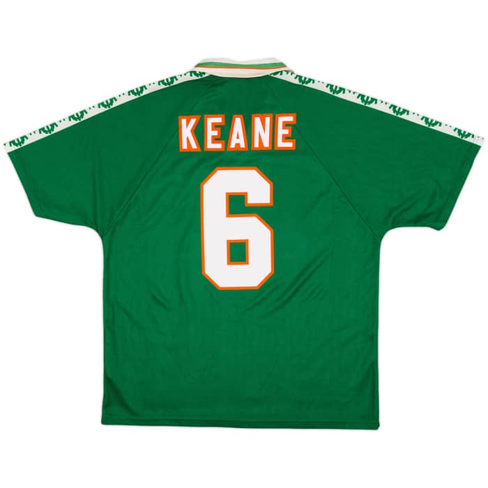 1996-98 Ireland Home Shirt Keane #6 - 10/10 - (XL)