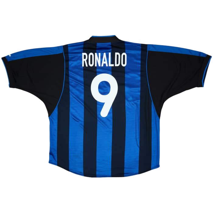 2000-01 Inter Milan Home Shirt Ronaldo #9 - 6/10 - (XXL)