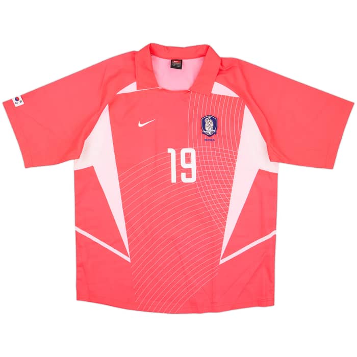 2002-03 South Korea Home Shirt J.H.Ahn #19 - 8/10 - (XL)