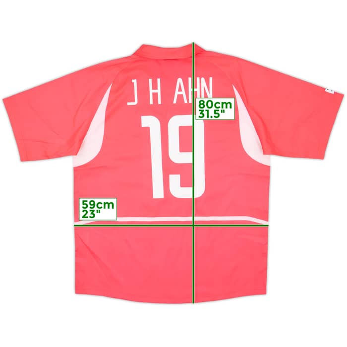 2002-03 South Korea Home Shirt J.H.Ahn #19 - 8/10 - (XL)