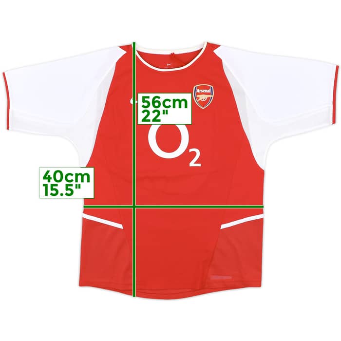 2002-04 Arsenal Home Shirt - 7/10 - (XL.Boys)