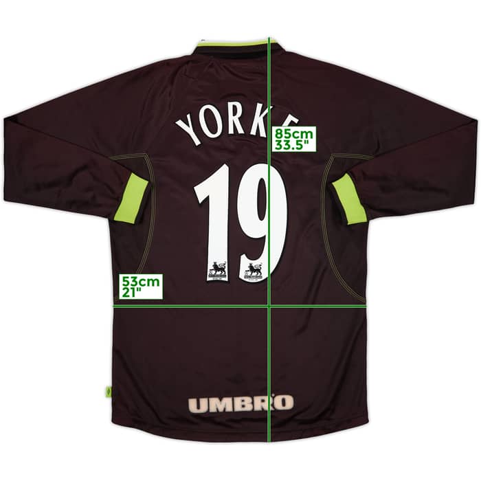 1998-99 Manchester United Third L/S Shirt Yorke #19 - 6/10 - (M)
