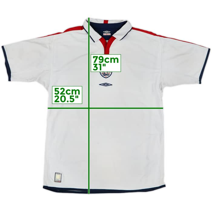 2003-05 England Home Shirt - 5/10 - (L)