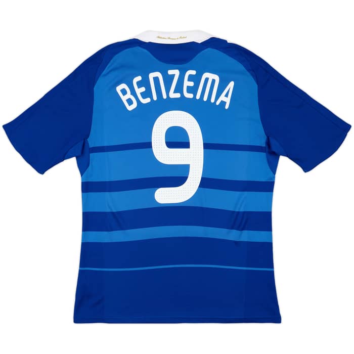 2008-09 France Home Shirt Benzema #9 - 8/10 - (L)
