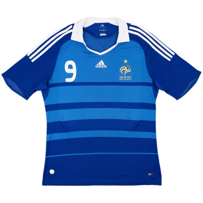 2008-09 France Home Shirt Benzema #9 - 8/10 - (L)
