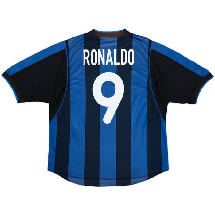 2000-01 Inter Milan Home Shirt Ronaldo #9 - 5/10 - (L)