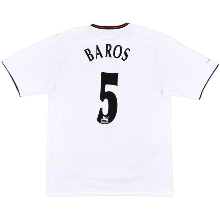 2003-04 Liverpool Away Shirt Baros #5 - 7/10 - (M)