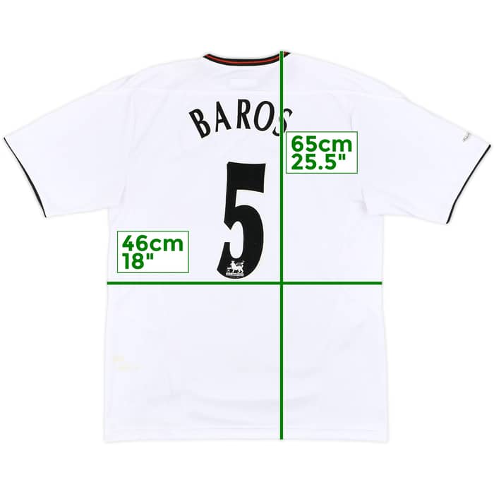2003-04 Liverpool Away Shirt Baros #5 - 7/10 - (M)
