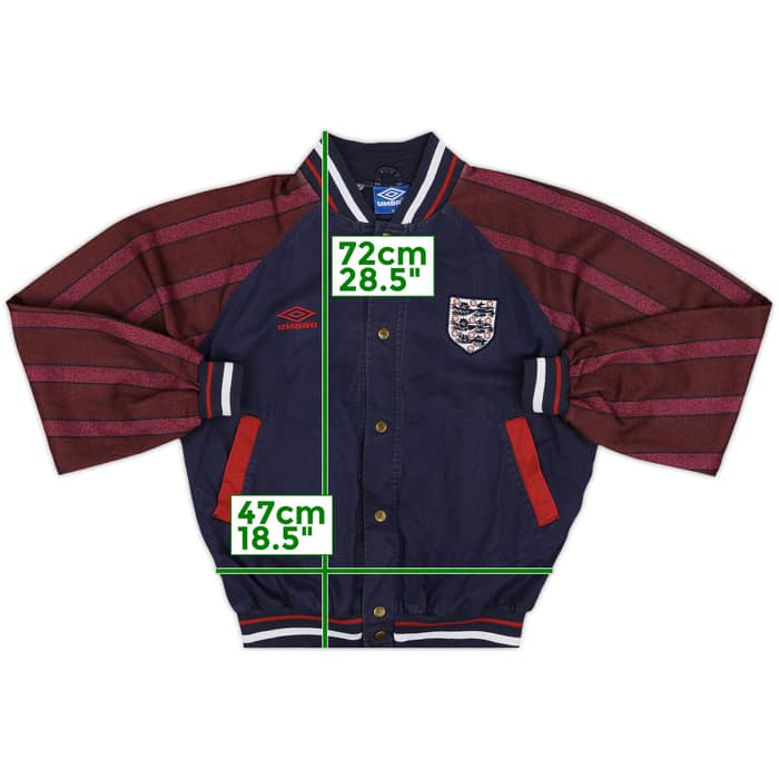 1994-96 England Umbro Bomber Jacket - 8/10 - (M)