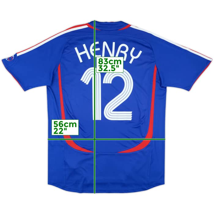 2006-07 France Home Shirt Henry #12 - 10/10 - (L)