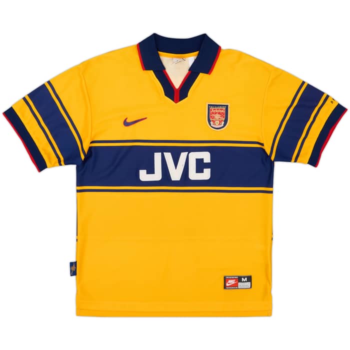 1997-99 Arsenal Away Shirt Bergkamp #10 - 8/10 - (M)