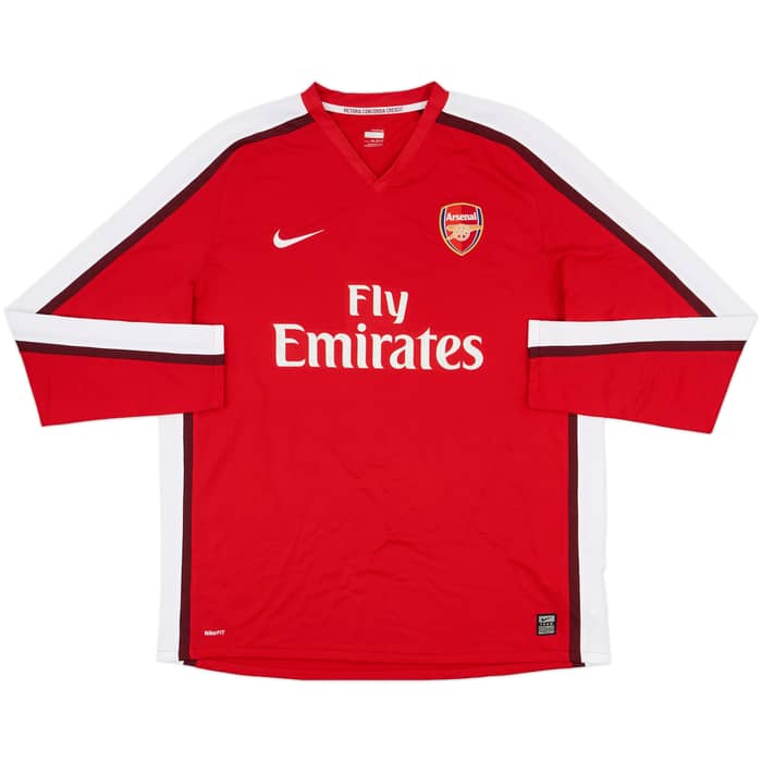 2008-10 Arsenal Home L/S Shirt Fabregas #4 - 6/10 - (XXL)