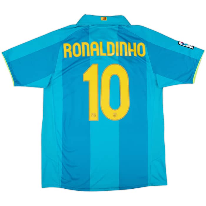 2007-09 Barcelona Away Shirt Ronaldinho #10 - 8/10 - (M)