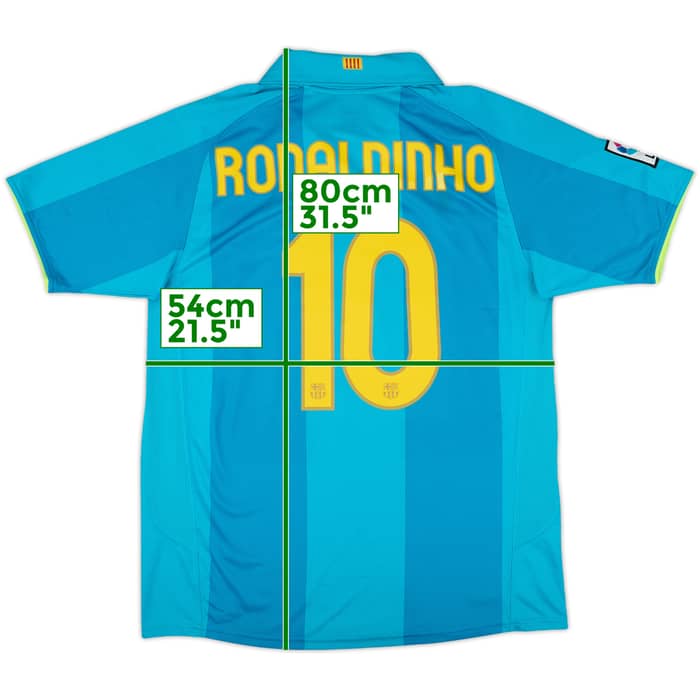 2007-09 Barcelona Away Shirt Ronaldinho #10 - 8/10 - (M)