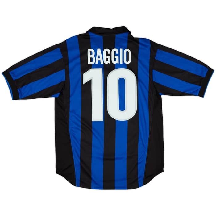 1998-99 Inter Milan Home Shirt Baggio #10 - 8/10 - (S)