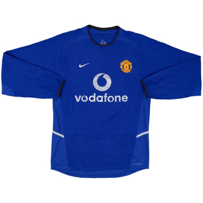 2002-03 Manchester United Third L/S Shirt Beckham #7 - 9/10 - (S)