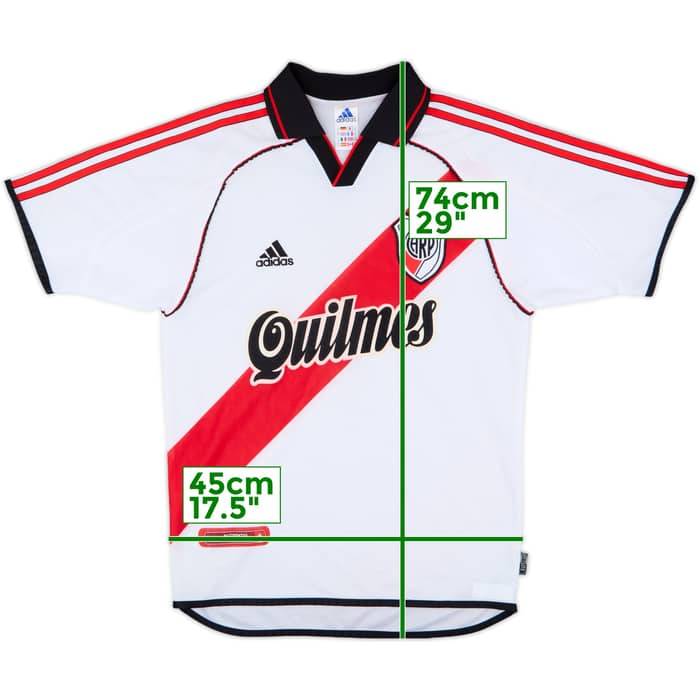 2000-02 River Plate Home Shirt - 7/10 - (S)
