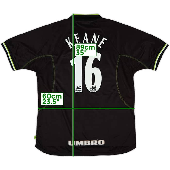1998-99 Manchester United Third Shirt Keane #16 - 8/10 - (XL)