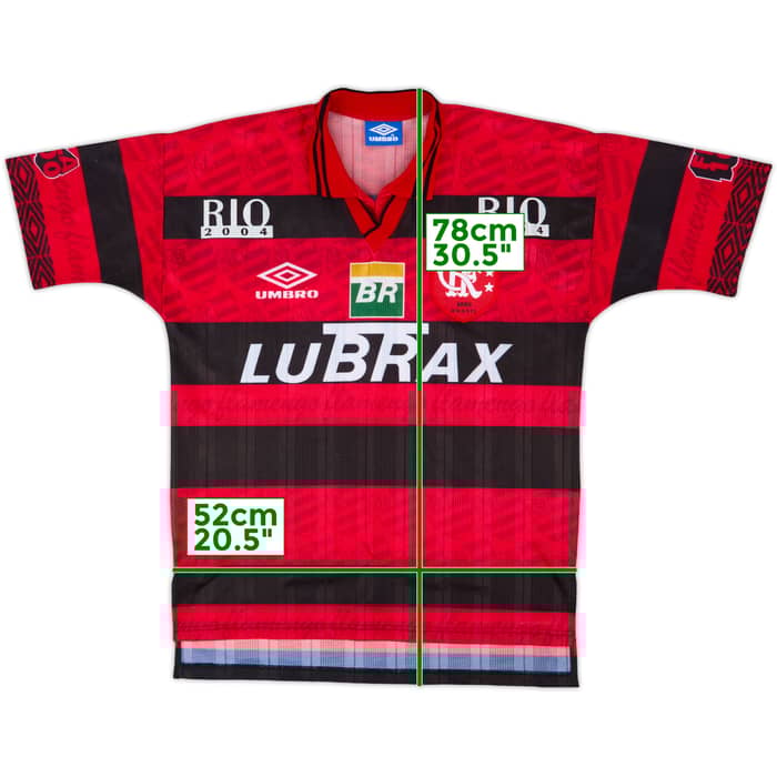 1995-96 Flamengo Centenary Home Shirt #10 - 9/10 - (L)