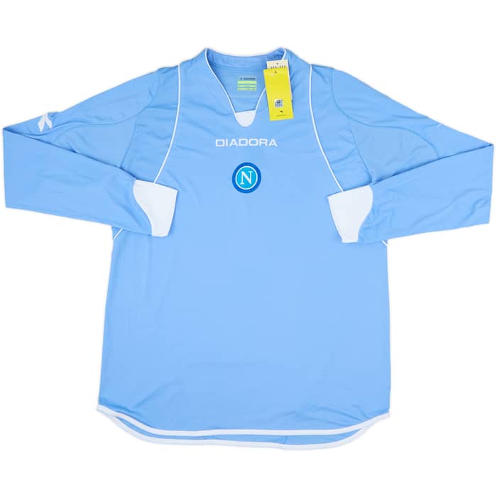 2007-08 Napoli Home L/S Shirt (L)