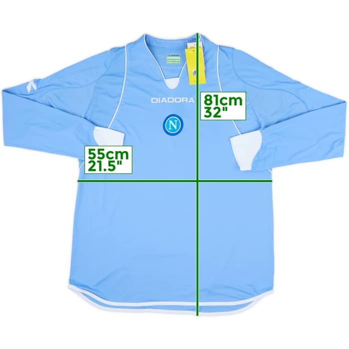 2007-08 Napoli Home L/S Shirt (L)