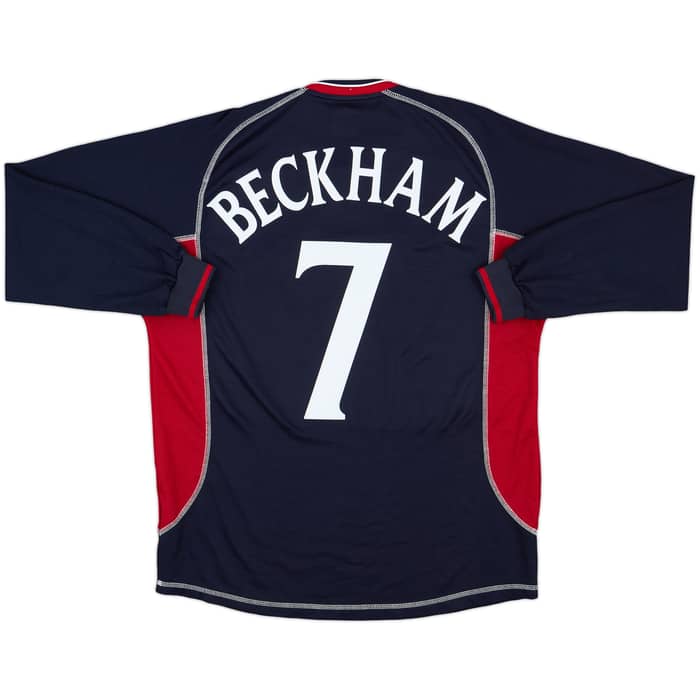 2000-01 Manchester United Third L/S Shirt Beckham #7 - 10/10 - (L)