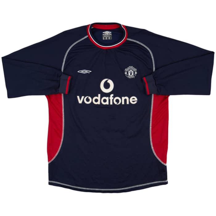 2000-01 Manchester United Third L/S Shirt Beckham #7 - 10/10 - (L)