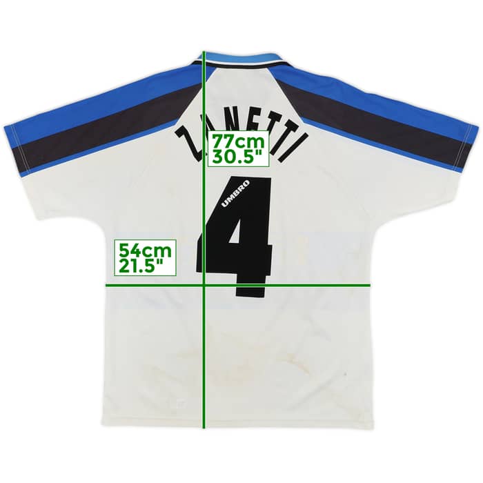 1996-97 Inter Milan Away Shirt Zanetti #4 - 7/10 - (L)