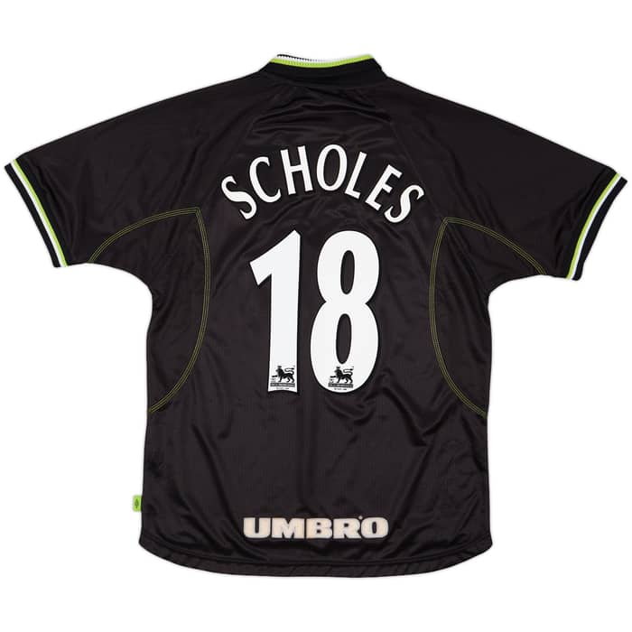 1998-99 Manchester United Third Shirt Scholes #18 - 8/10 - (M)