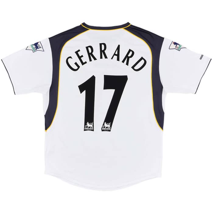 2001-03 Liverpool Away Shirt Gerrard #17 - 8/10 - (L)