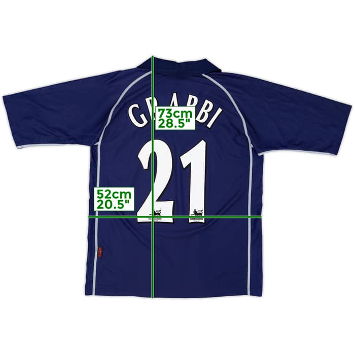2001-02 Blackburn Away Shirt Grabbi #21 - 8/10 - (M)