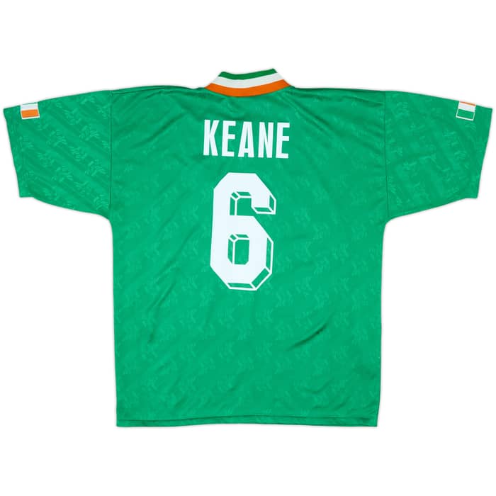1994 Ireland Home Shirt Keane #6 - 9/10 - (L)