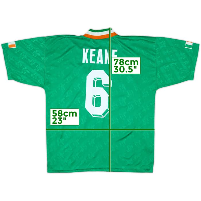 1994 Ireland Home Shirt Keane #6 - 9/10 - (L)