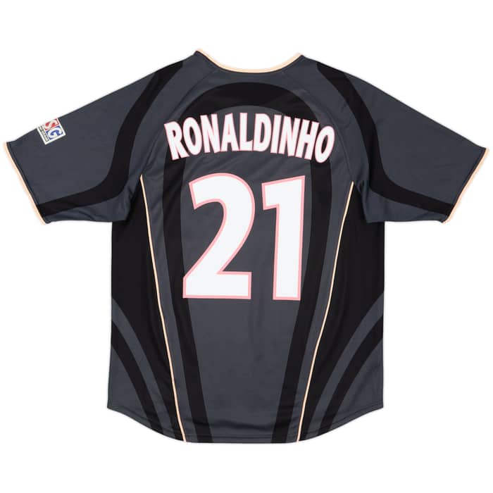 2001-02 Paris Saint-Germain Third Shirt Ronaldinho #21 - 8/10 - (M)