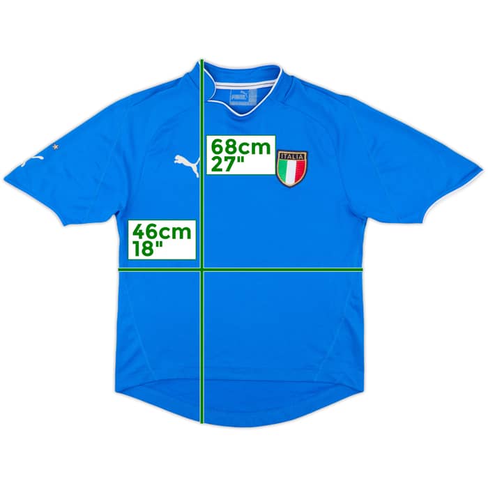 2003-04 Italy Home Shirt - 8/10 - (XL.Boys)