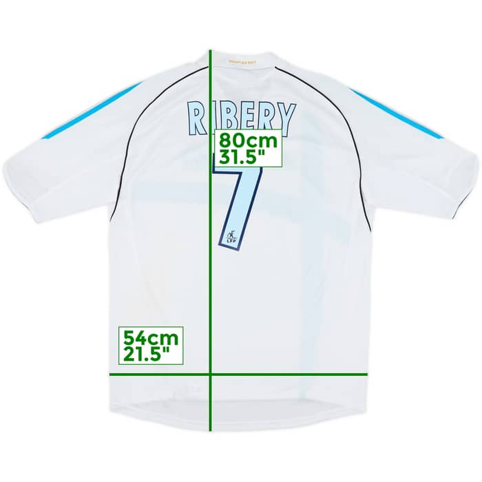 2005-06 Olympique Marseille Home Shirt Ribery #7 - 8/10 - (L)