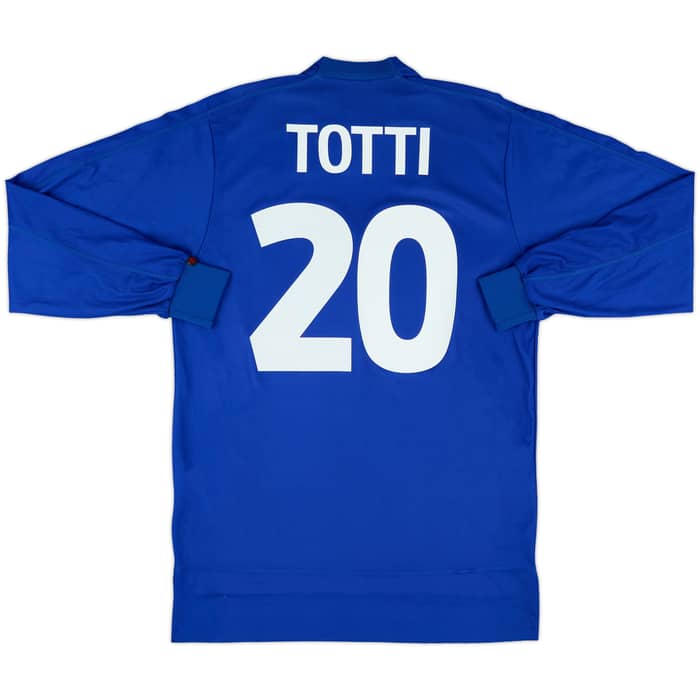 1998-99 Italy Home L/S Shirt Totti #20 - 9/10 - (M)